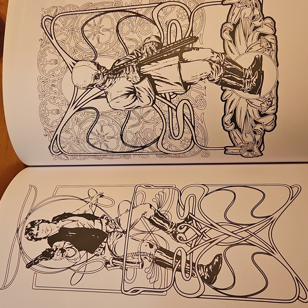 Star Wars Art Therapy Coloring Book - Black and Gold - Picture 4 of 8